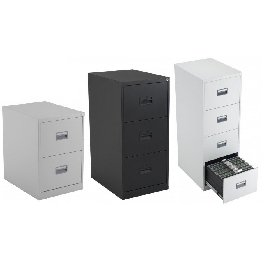 Thurrock Lockable Steel Filing Cabinets - 40KG Capacity 